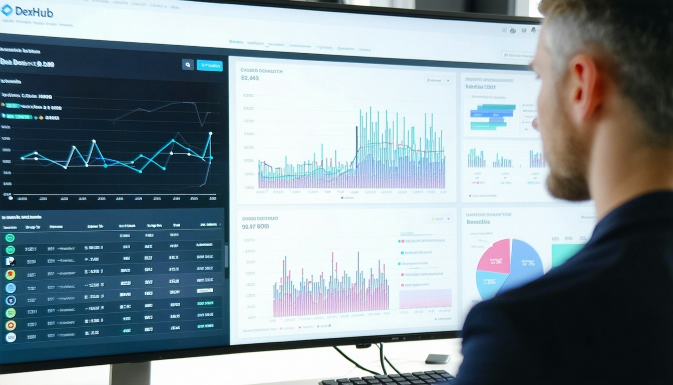 Agent analysing growth metrics on DexHub